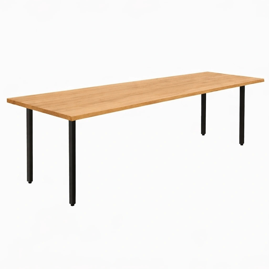 Stół z litego dębu klasyczny 260×100 cm – Stół do jadalni dla 12 osób | Reelken