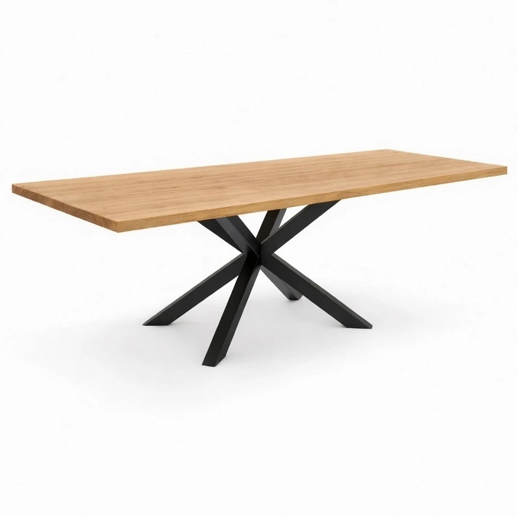 Stół z litego dębu klasyczny 260×100 cm – Stół do jadalni dla 12 osób | Reelken