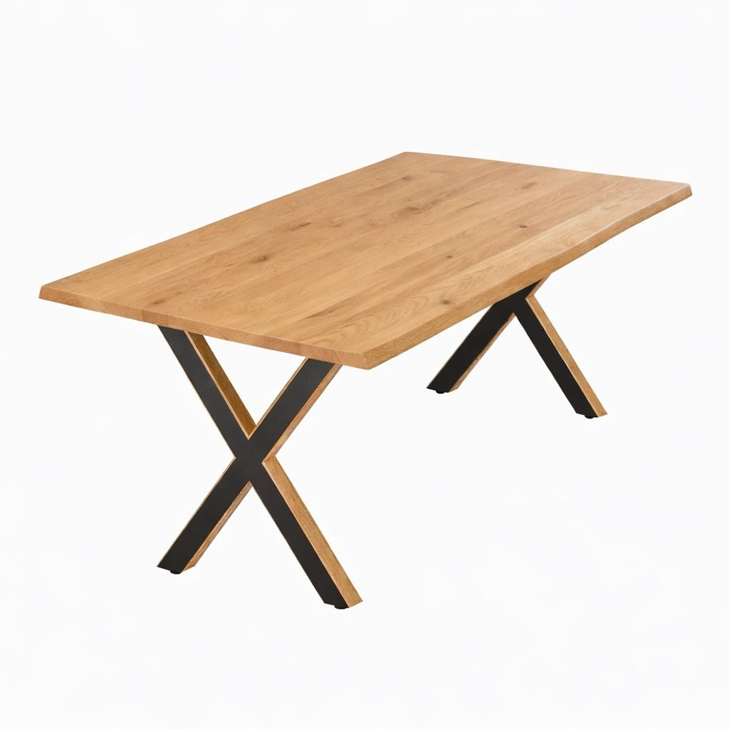 Stół drewniany z litego dębu 140×80 cm – Stół do jadalni dla 4 osób | Reelken