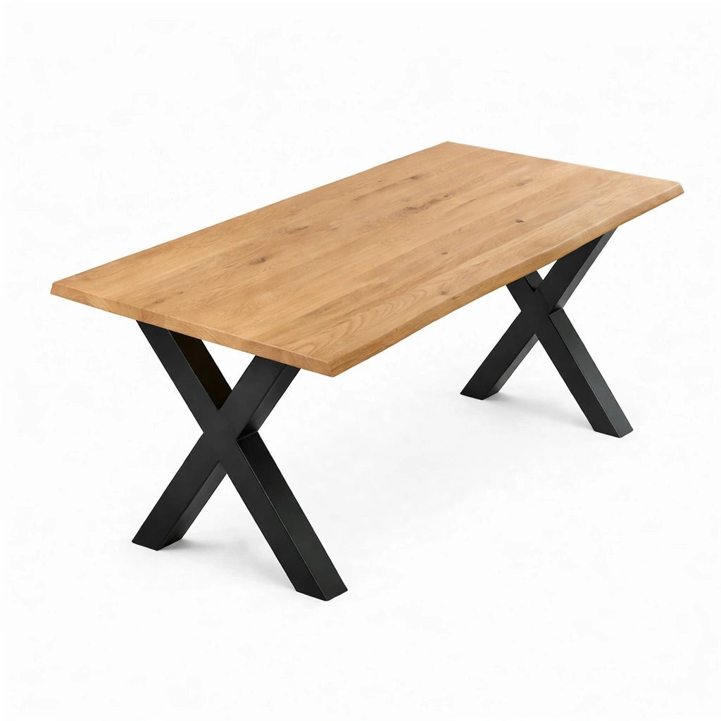 Stół drewniany z litego dębu 140×80 cm – Stół do jadalni dla 4 osób | Reelken