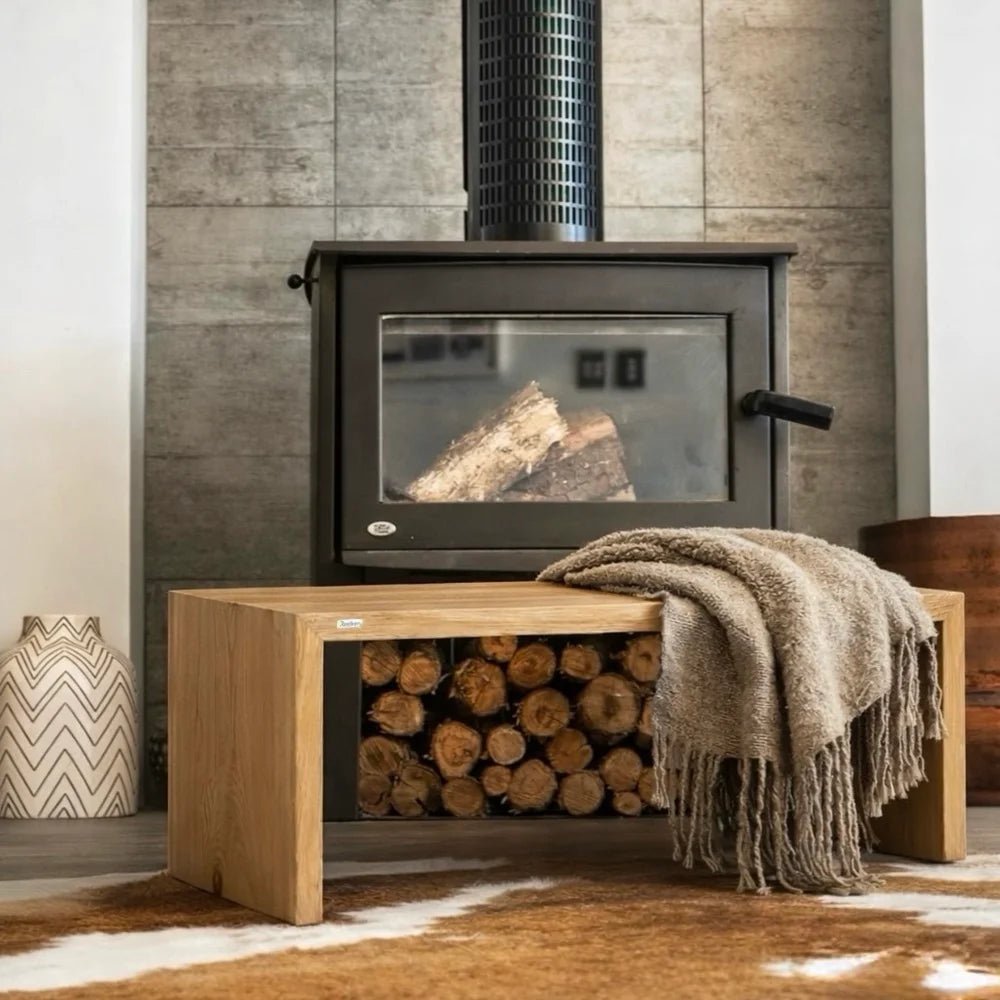 Bancuta din lemn masiv de stejar 120x45x40 cm – margini rustice, finisaj cu ulei natural - Reelken