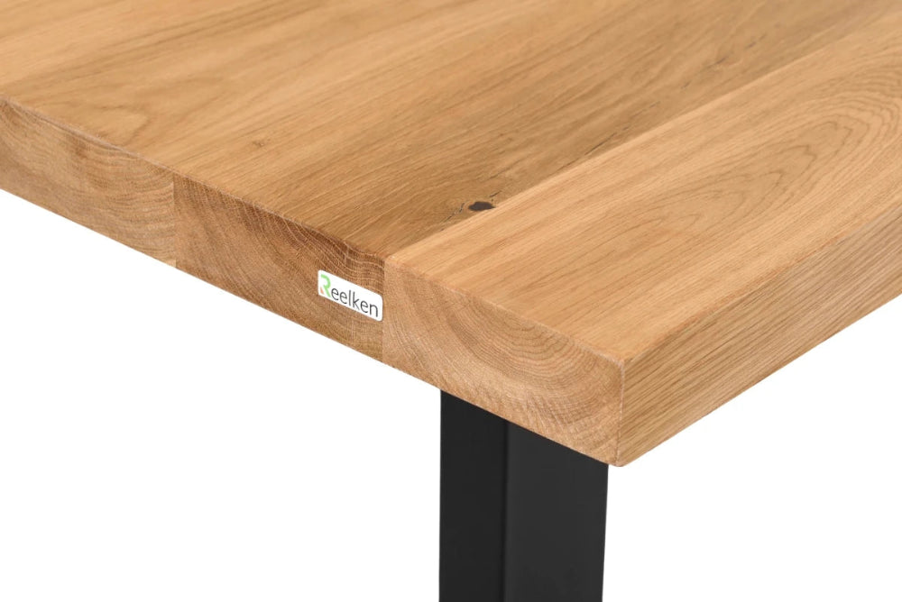 Blat de masa din stejar model clasic - 4 persoane -160x80x4cm - Reelken