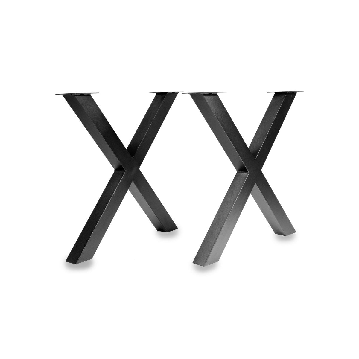 Picioare Tip X 80x80 metalice negru
