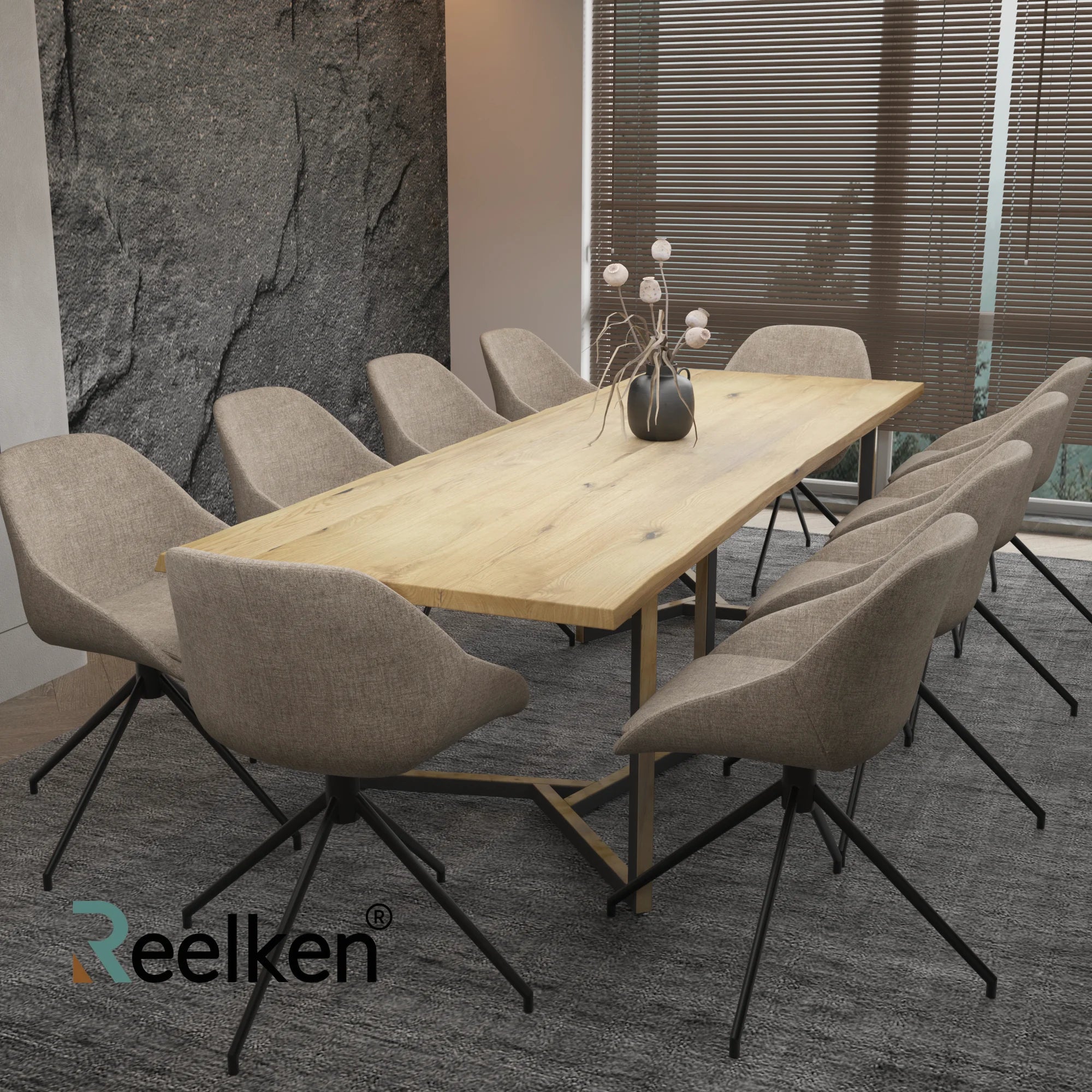Rustic oak table -180x85x4