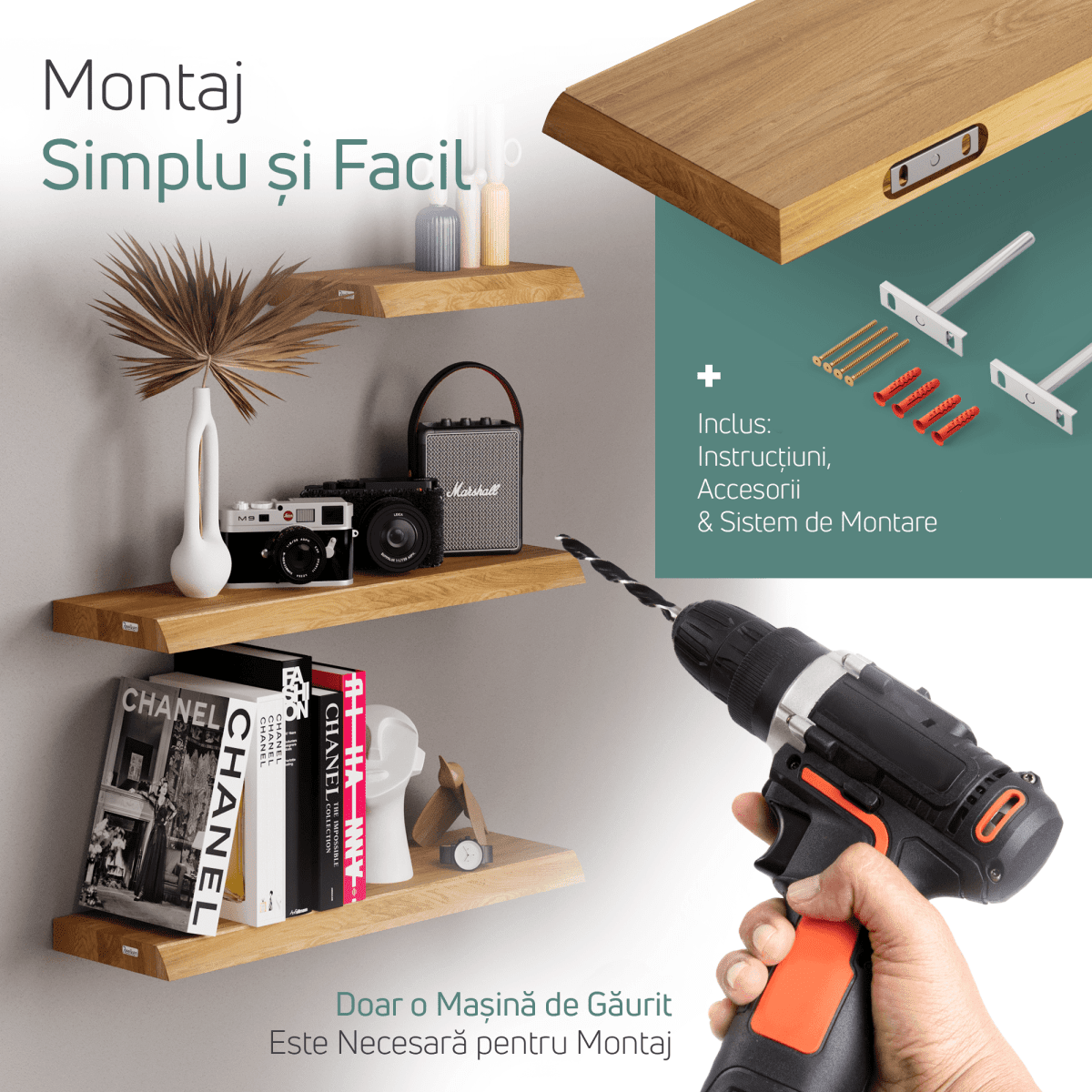 Etajera personalizata margini naturale - Reelken