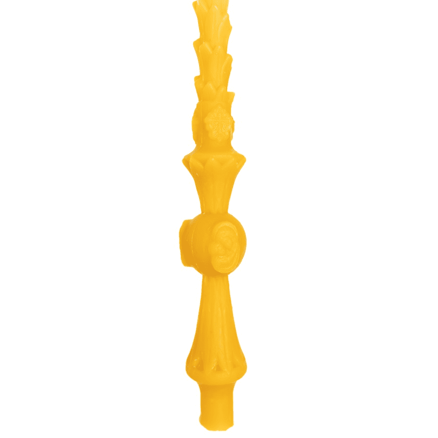 Lumanare Ceara Naturala pentru noaptea de inviere cu Maica Domnului 60 cm - Reelken