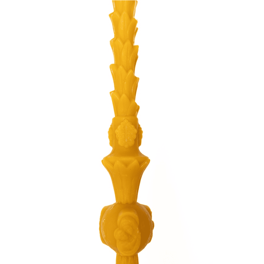 Lumanare Ceara Naturala pentru noaptea de inviere cu Maica Domnului 60 cm - Reelken