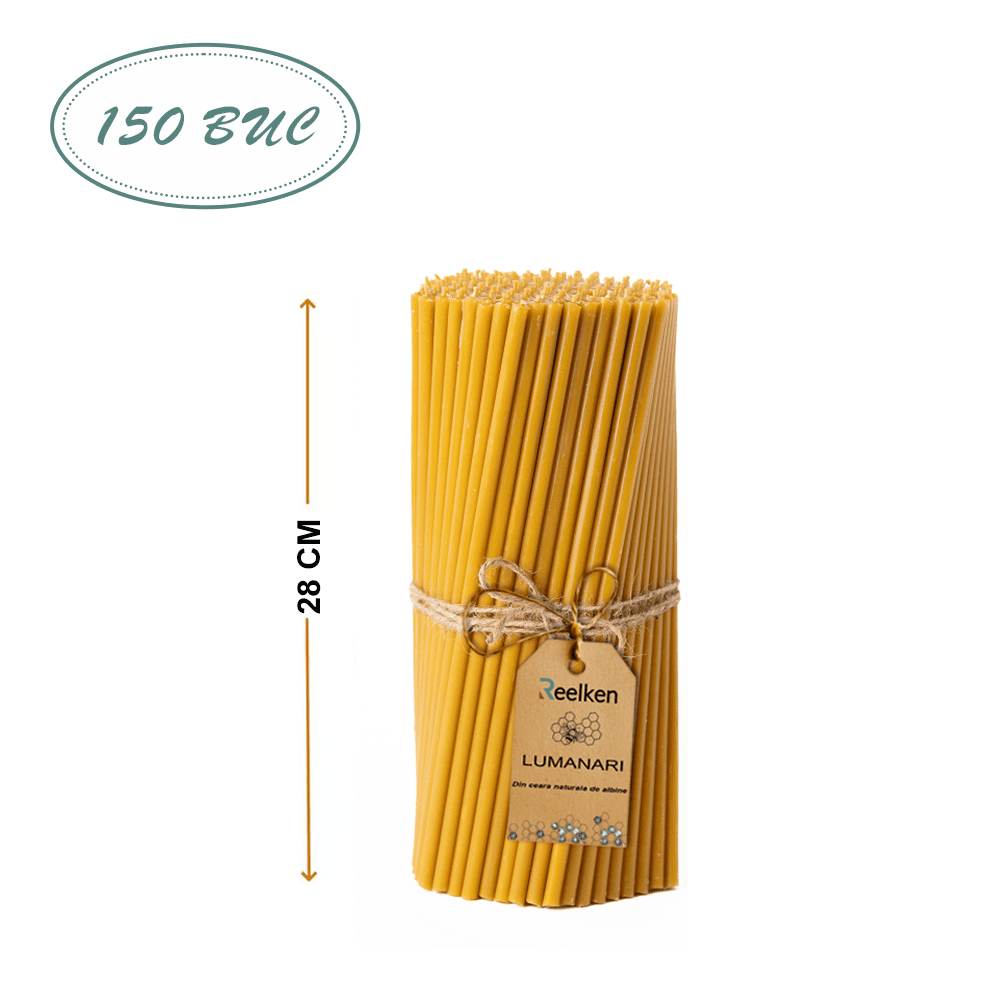 Lumanari Ceara Naturala - 280x8mm - pentru Paște - Reelken