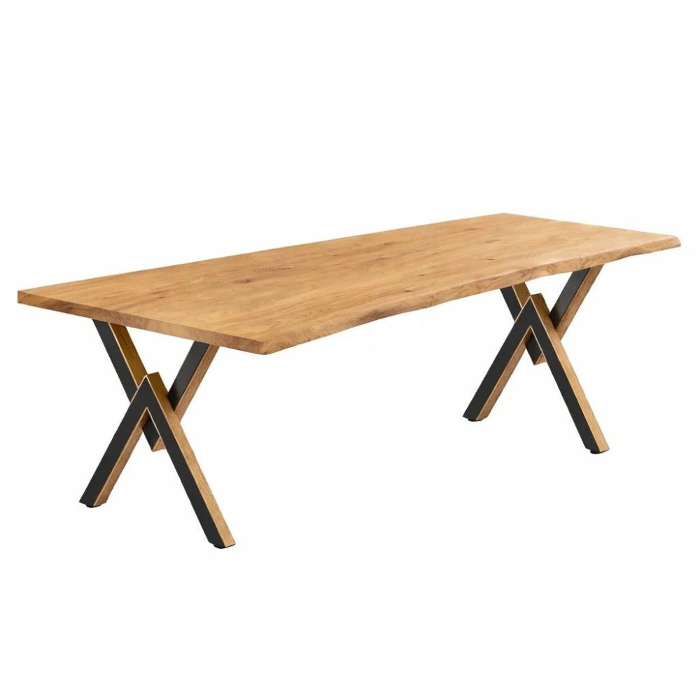 Masa din stejar cu rasina – model rustic pentru 4 persoane – 140x80x4 cm - Reelken