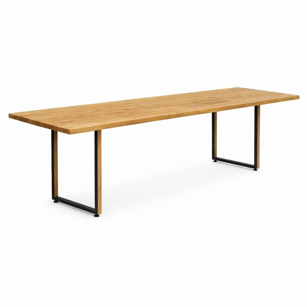 Masa din stejar masiv model rustic - 14 persoane -300x100x4cm - Reelken