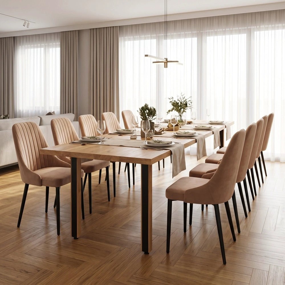 Masa din stejar model clasic - 10 persoane -240x100x4cm - Reelken