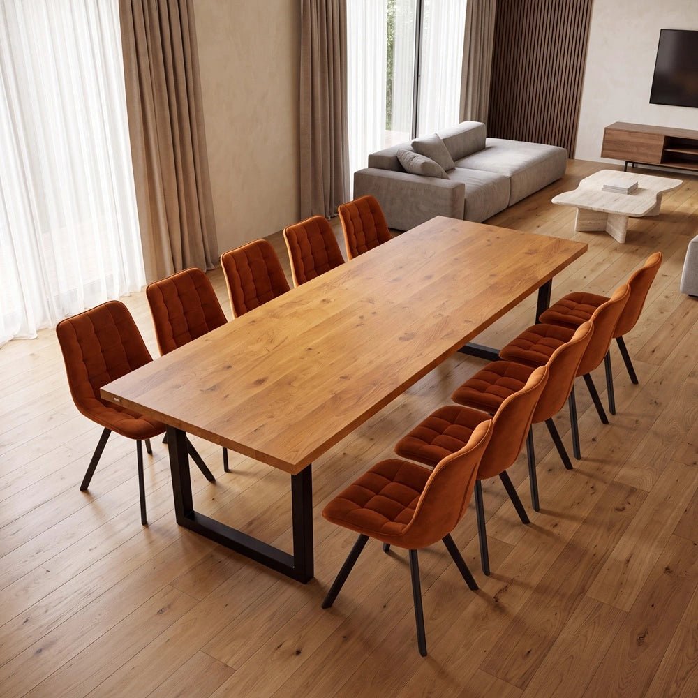 Masa din stejar model clasic - 10 persoane -240x100x4cm - Reelken