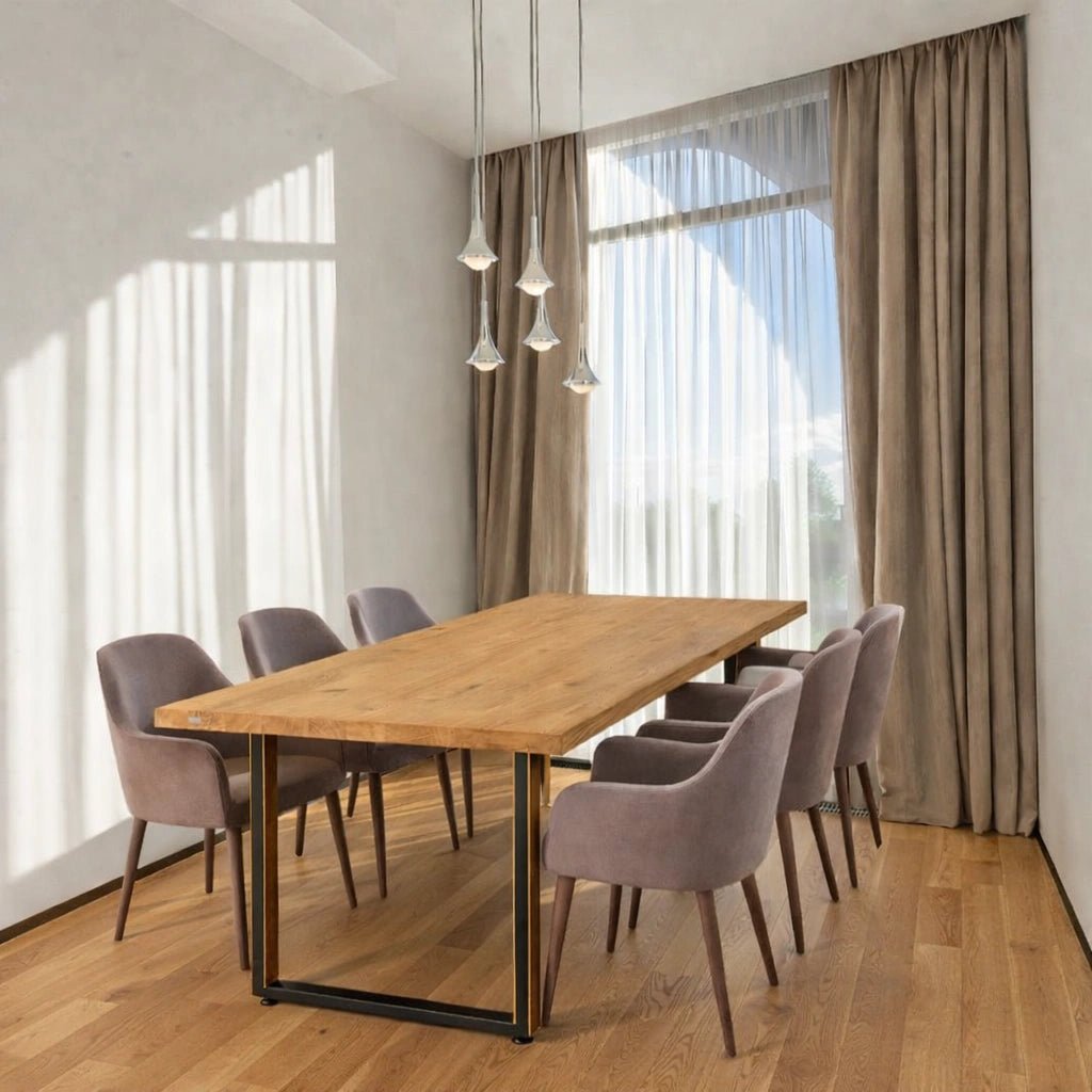 Masa din stejar model clasic - 6 persoane -160x80x4cm - Reelken