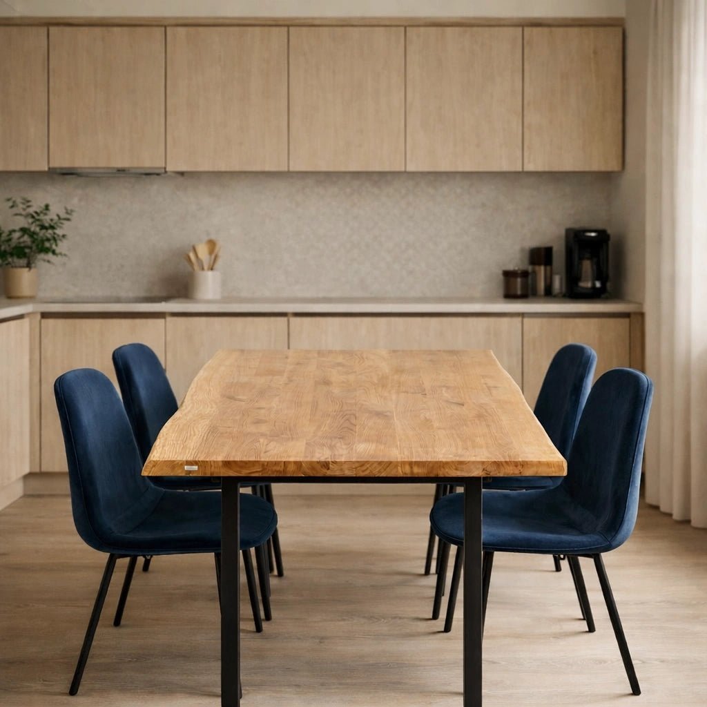 Masa din stejar model rustic - 4 persoane -120x70x4 - Reelken