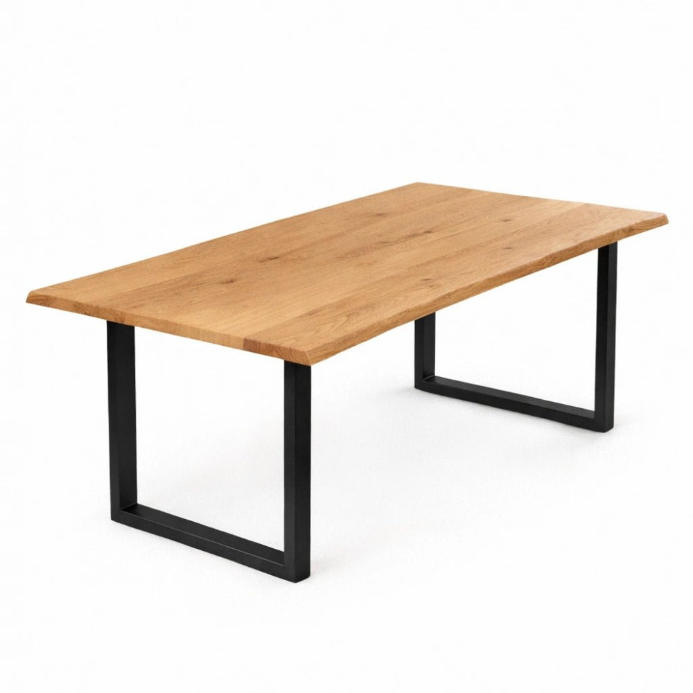 Masa din stejar model rustic - 4 persoane -120x70x4 - Reelken