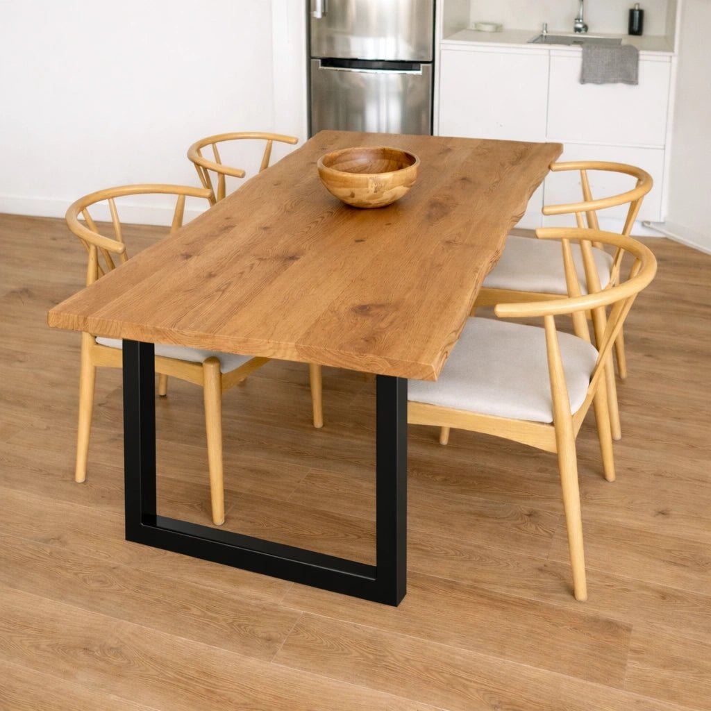 Masa din stejar model rustic - 4 persoane -120x70x4 - Reelken