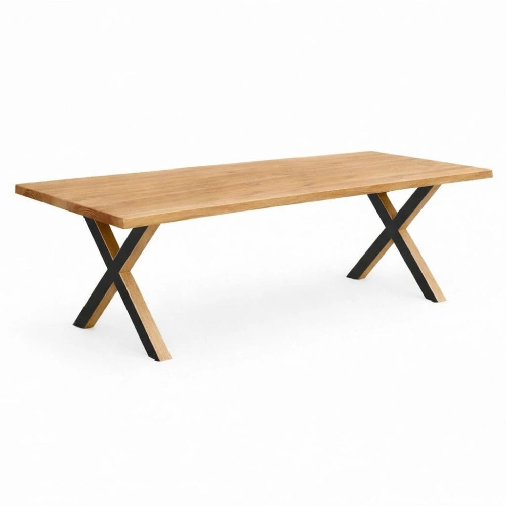 Masa din stejar model rustic - 8 persoane -200x100x4cm - Reelken