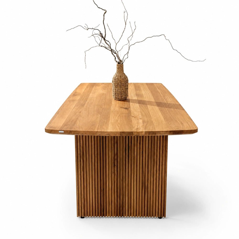 Masa Odense din lemn masiv de stejar - 200x100x4 cm - Reelken