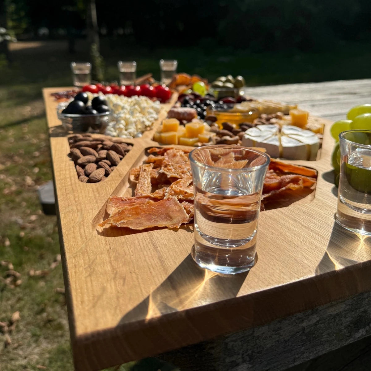 Platou Lemn Stejar pentru Gratare si Aperitive – Dimensiuni 80x40 cm - Reelken