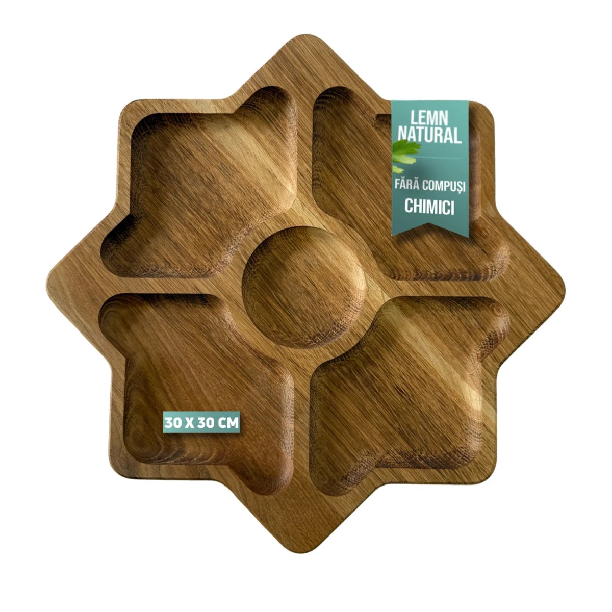 Platou servire aperitive in forma de stea – 30x30 cm - Reelken