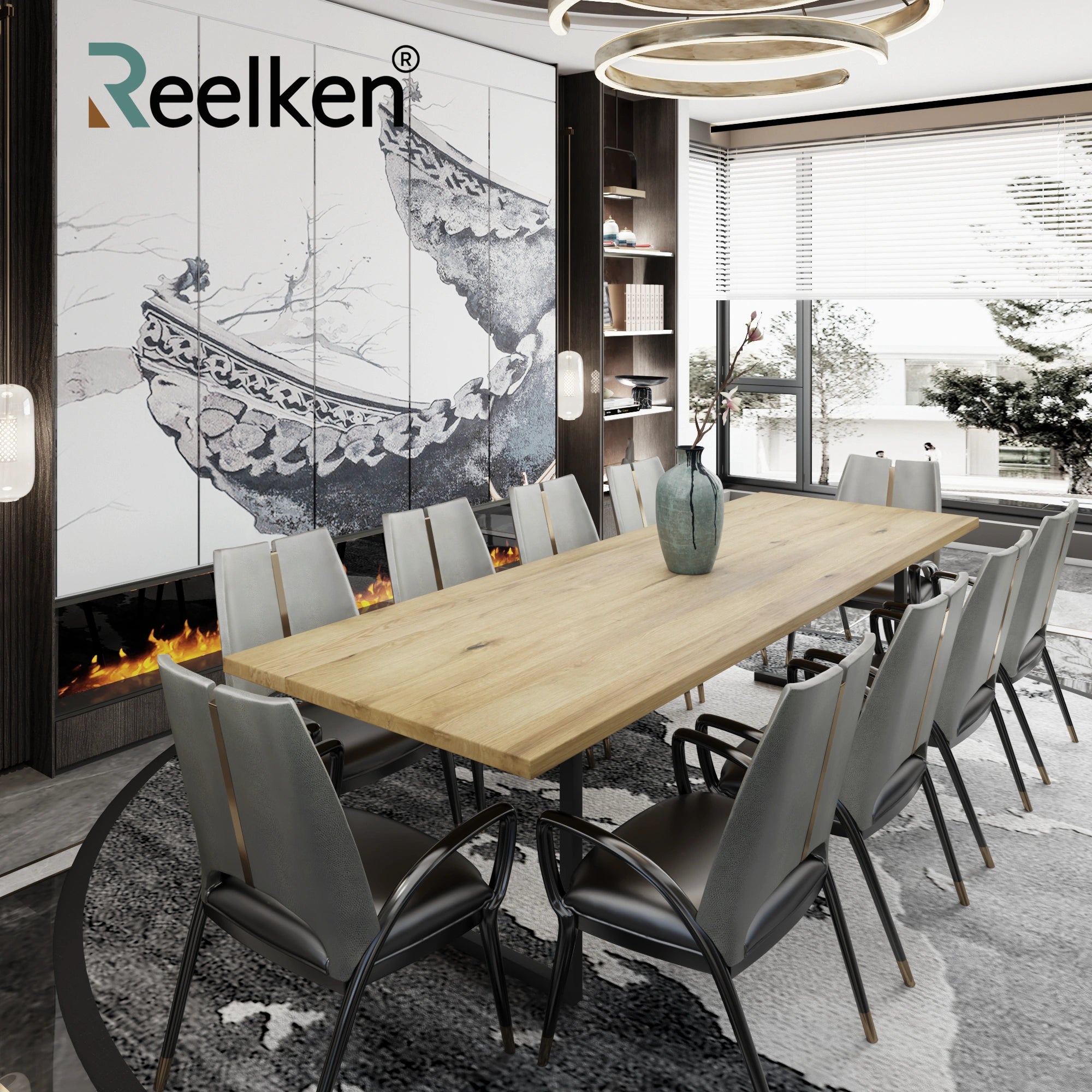 Classic oak table -220x100x4cm