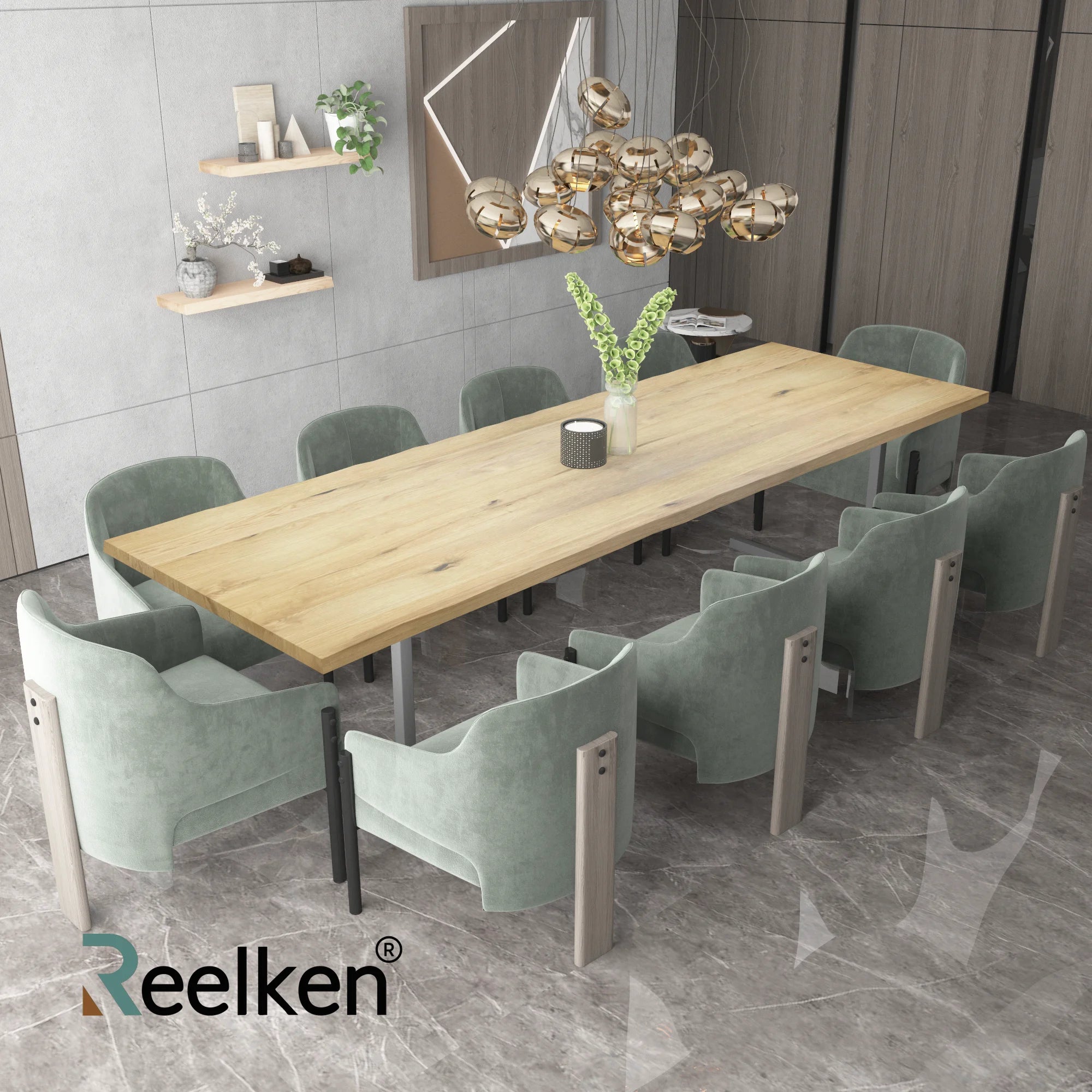 Rustic oak table -220x100x4cm