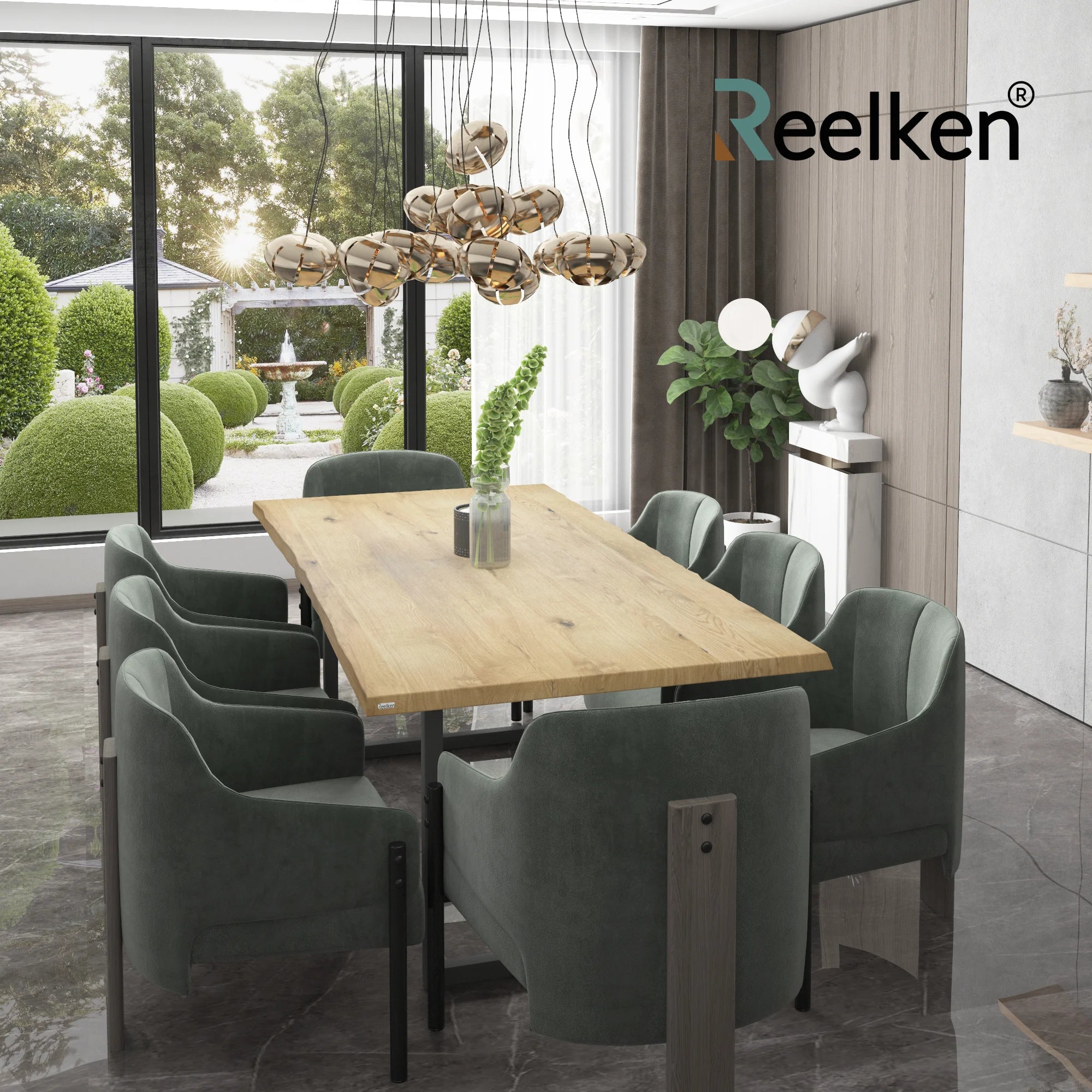 Rustic oak table -160x80x4