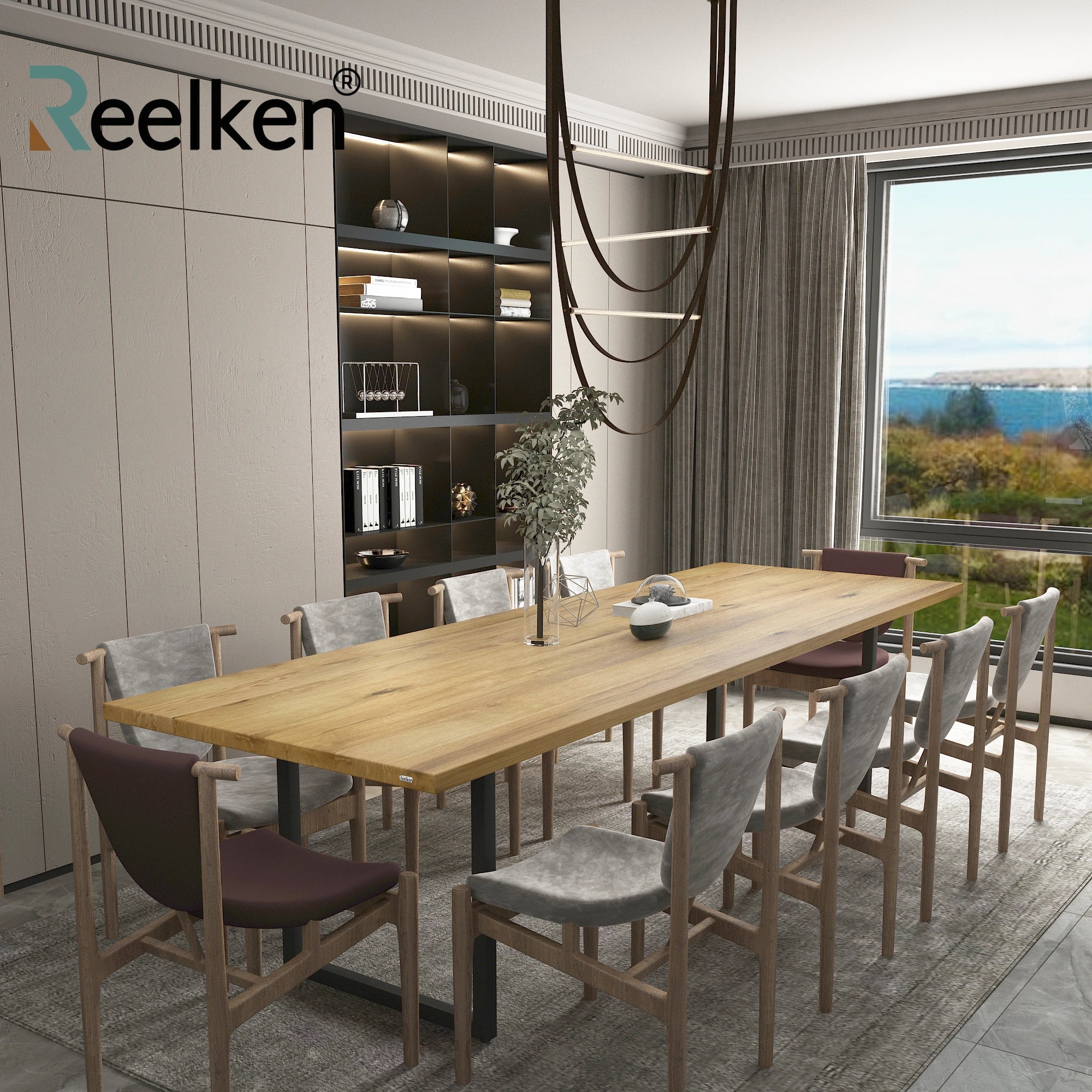 Classic model oak table top